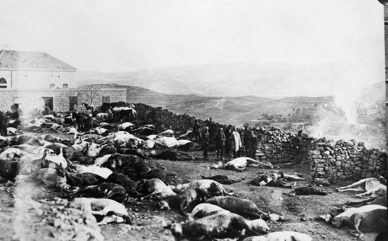 A Rachaya Citadella védelme, drúz lázadás, Jabal al Druze, Szíria, 1925 alkotó: Unbekannt
