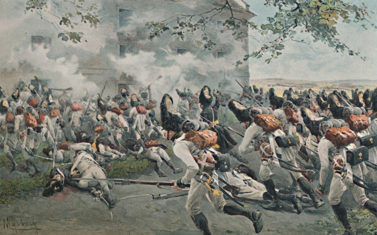 Az esslingi magtár védelme, 1809, 1896 alkotó: Unbekannt