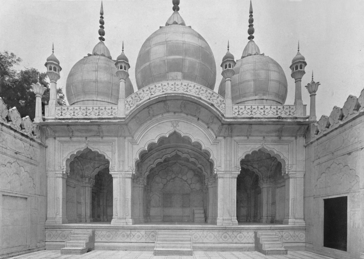Delhi. A Moti Musjid vagy Pearl mecset, 1910. alkotó: Unbekannt