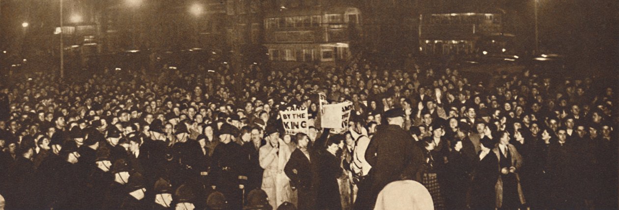 Tüntetés Whitehallban, 1936. december 10-én, 1937 alkotó: Unbekannt