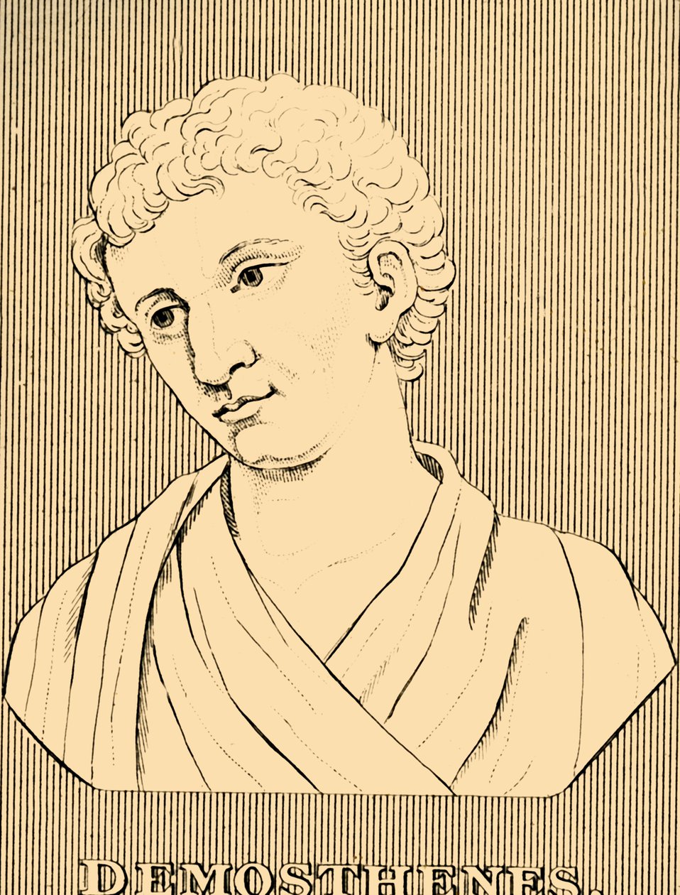Démoszthenész, ie 384-322, 1830. alkotó: Unbekannt
