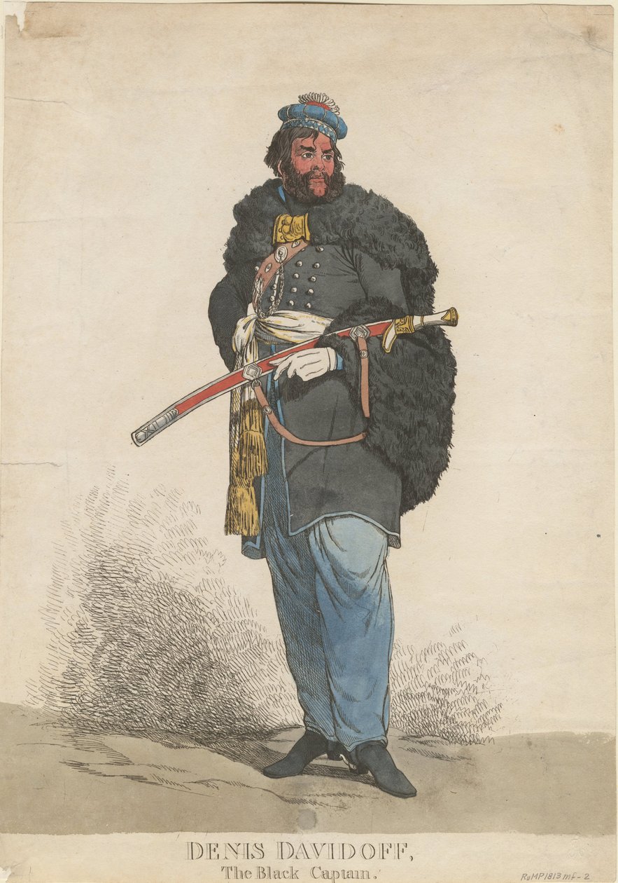 Denis Davydov 1784-1839, 1813 alkotó: Unbekannt