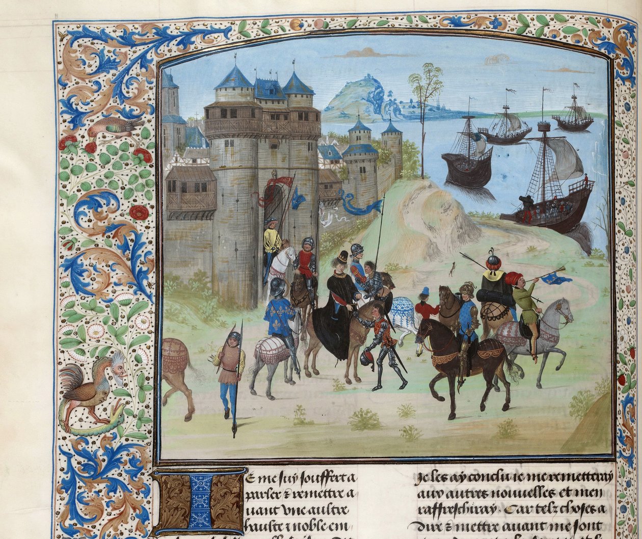 II. Ludwig Bourbon herceg indulása Genovából Tuniszba, kb. 1470-1475. alkotó: Unbekannt