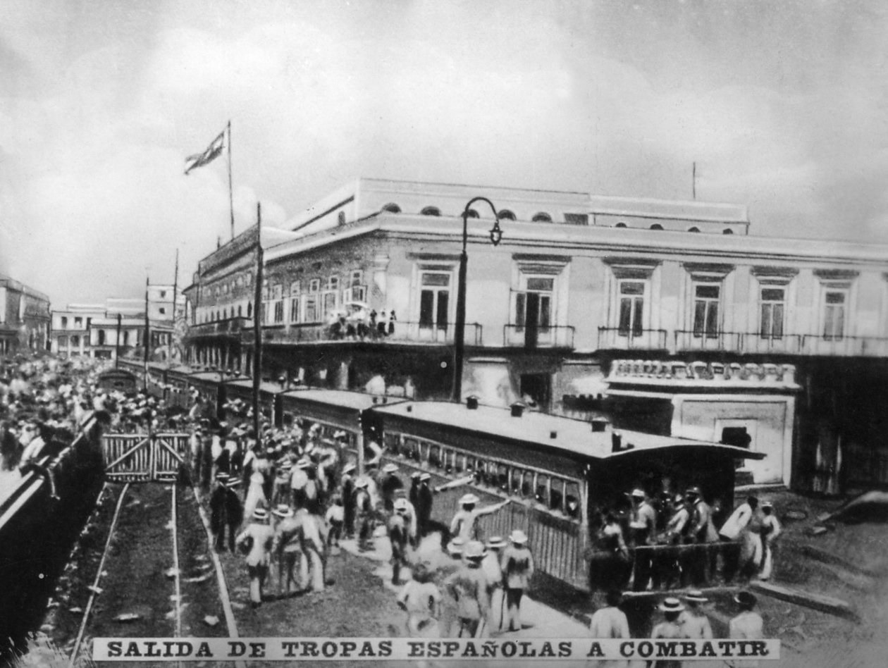 A spanyol csapatok távozása, 1870-es, 1920-as évek alkotó: Unbekannt