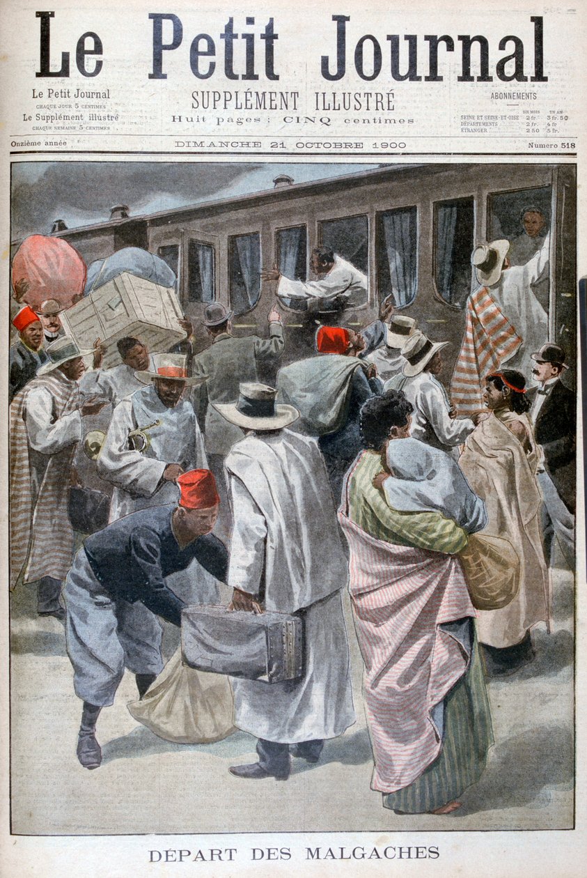 A madagaszkáriak távozása, 1900. évi egyetemes kiállítás, Párizs, 1900 alkotó: Unbekannt