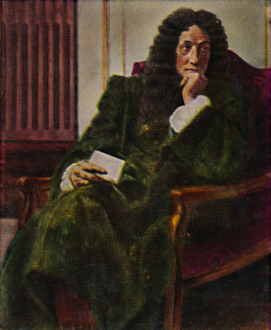 Leibniz filozófus 1646-1716. - C. Meyer festménye, 1934. alkotó: Unbekannt