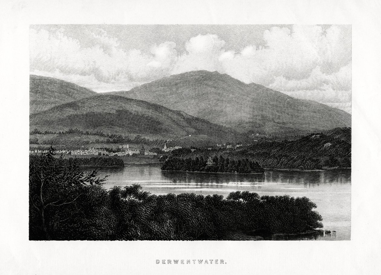 Derwentwater, Lake District, Cumbria, 1896 alkotó: Unbekannt