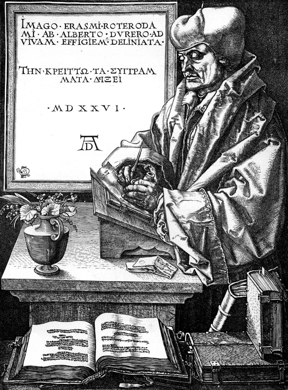 Desiderius Erasmus holland író, tudós és humanista, 1893 alkotó: Unbekannt
