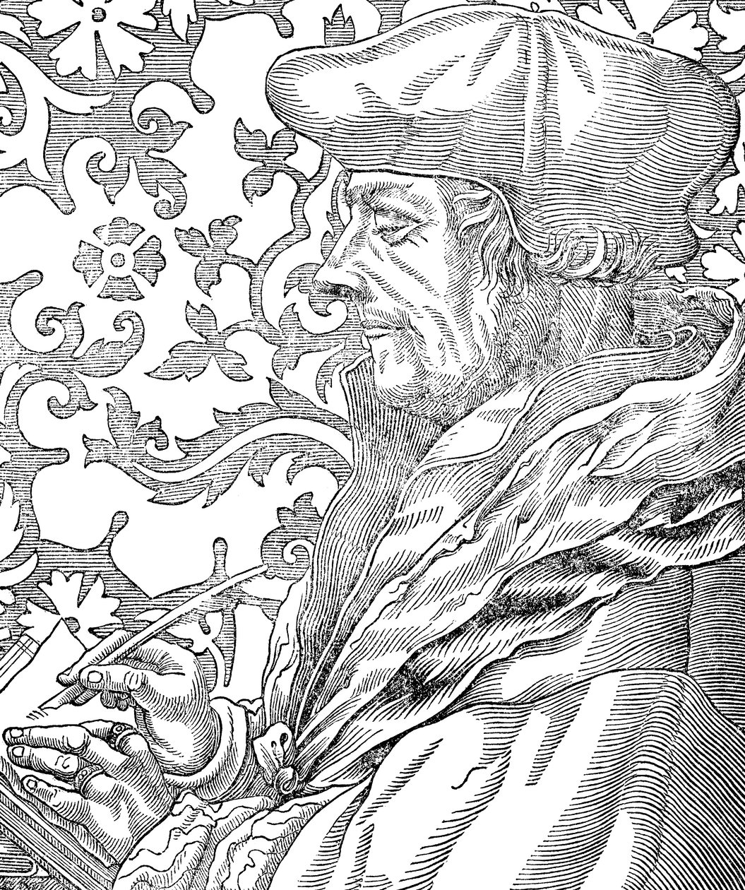 Desiderius Erasmus, 15-16. századi holland humanista és tudós, XIX. alkotó: Unbekannt