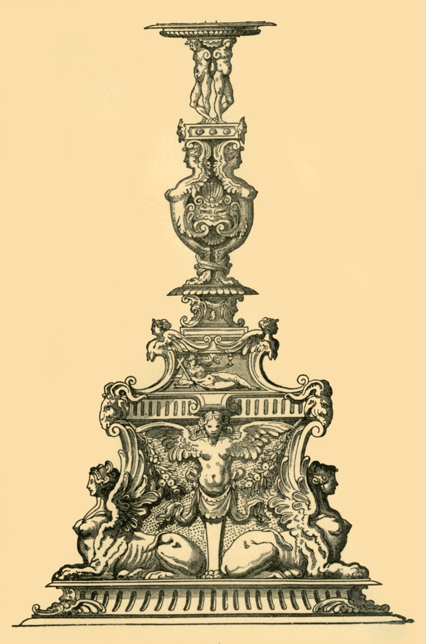 Tervezés kandeláberhez, 16. század, 1881. alkotó: Unbekannt