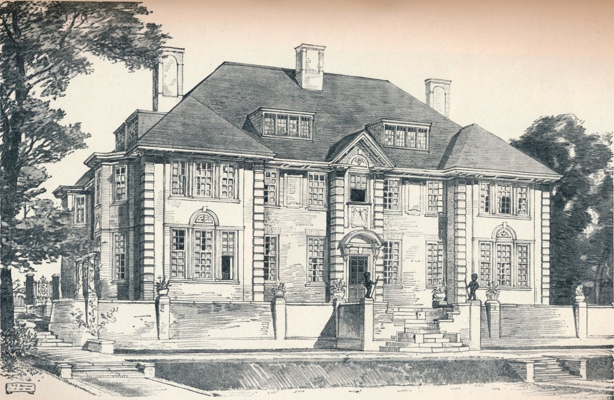 Tervezés egy hampsteadi házhoz – C. H. B. Quennell, 1913 alkotó: Unbekannt