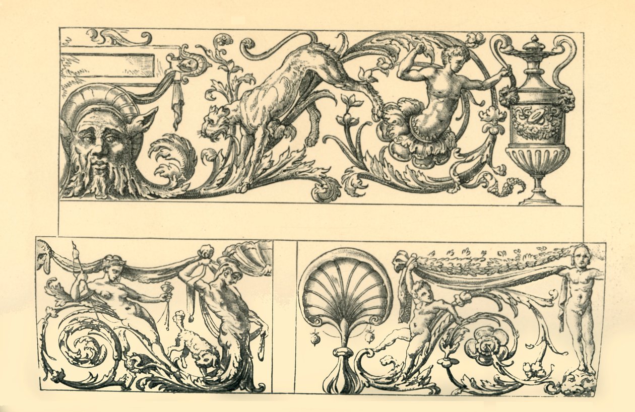 Tervek groteszk frízekhez, 16. század, 1881. alkotó: Unbekannt