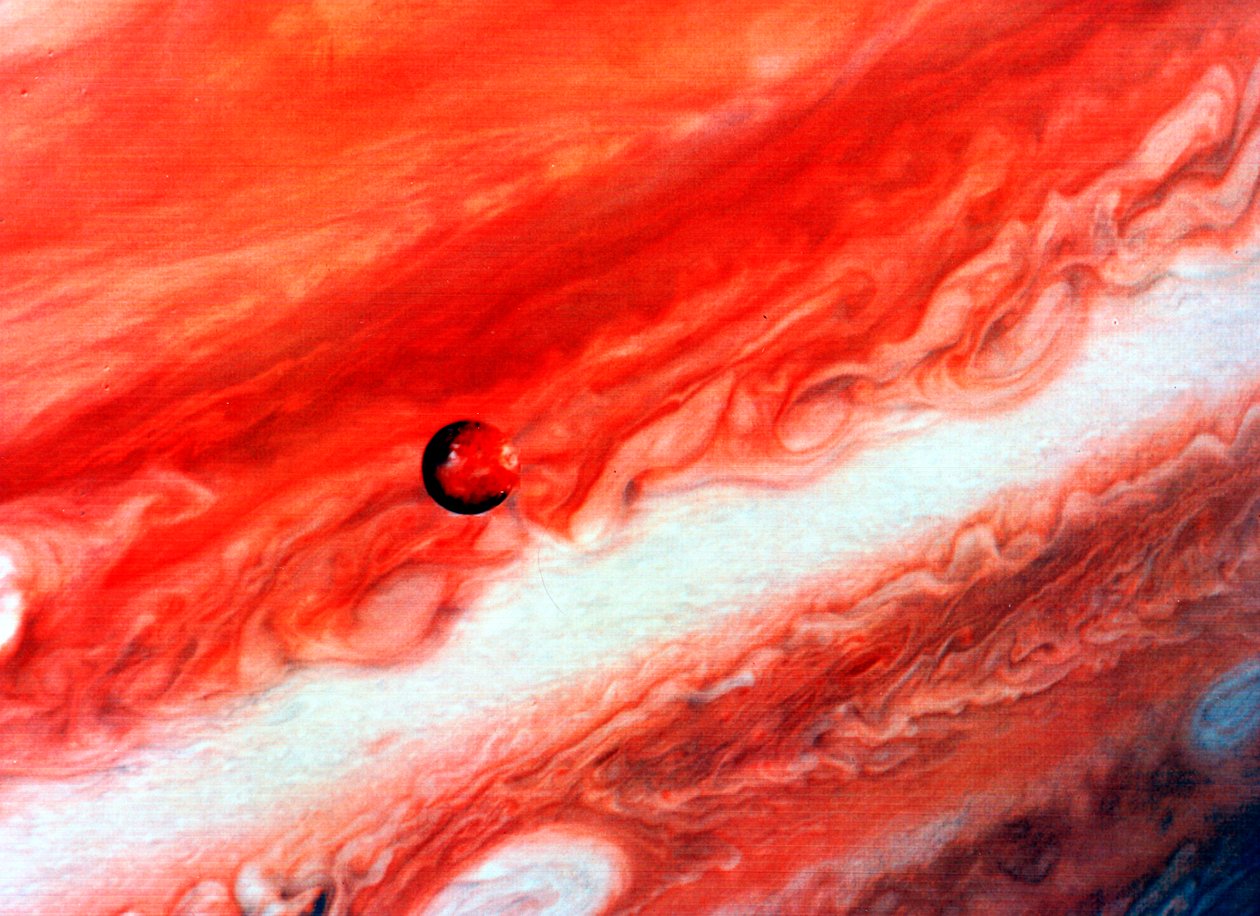Részlet a Jupiterről és belső műholdjáról lo alkotó: Unbekannt