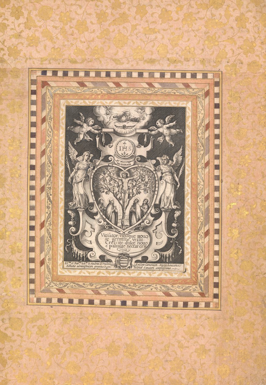 Odaadó jelenet, Folio a Bellini-albumból, kb. 1600. alkotó: Unbekannt