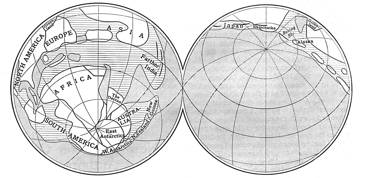 A Föld diagramja a karbon időszak alatt, 1922 alkotó: Unbekannt