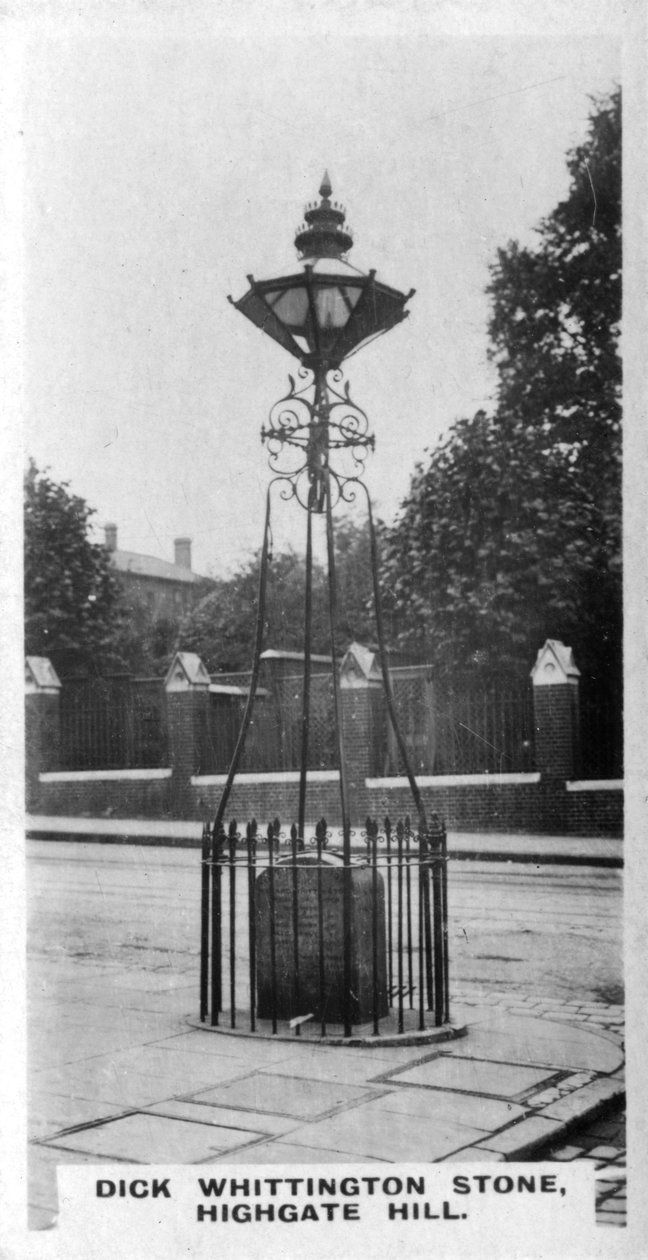 Dick Whittington Stone, Highgate Hill, London, 1920-as évek alkotó: Unbekannt