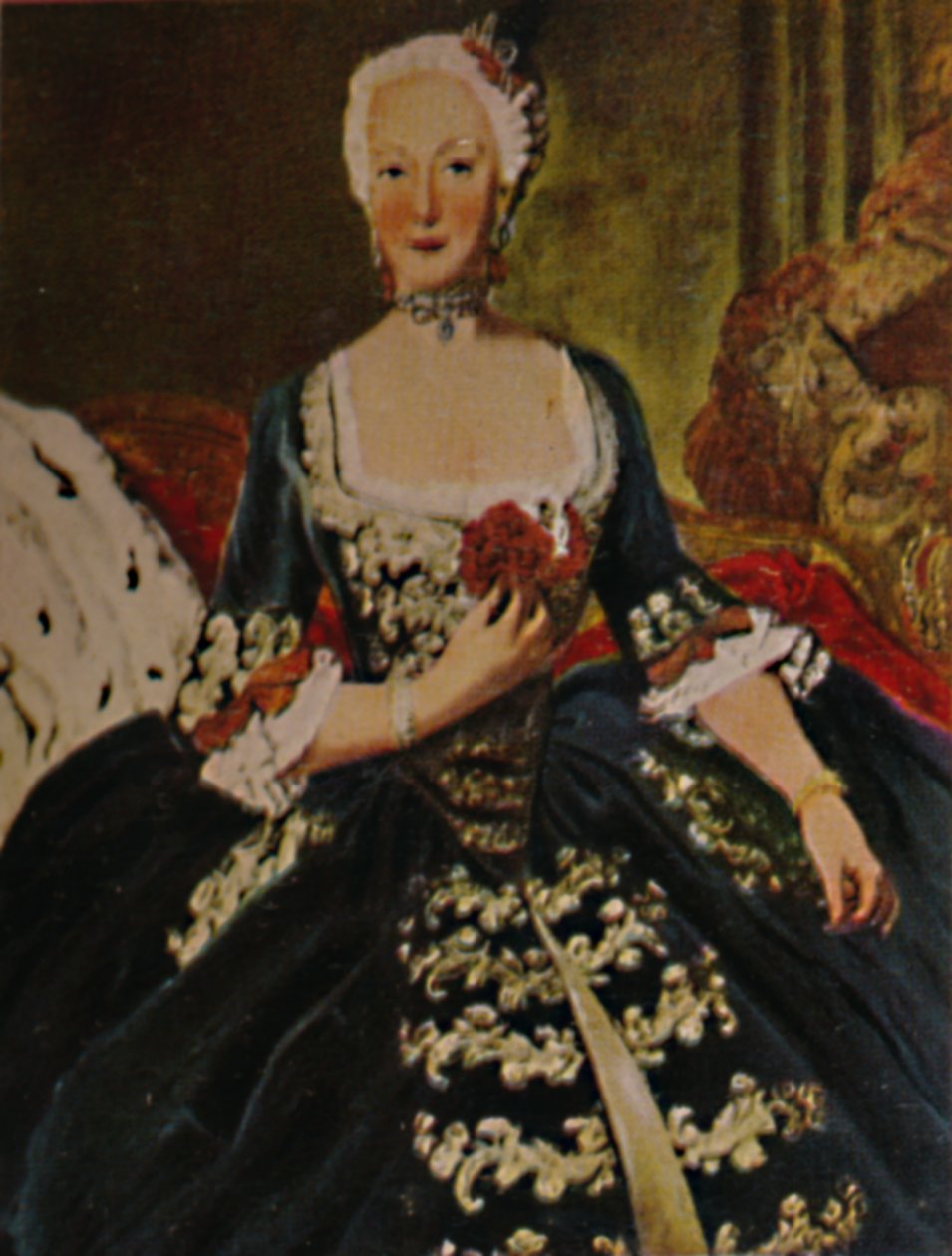 Nagy Frigyes felesége 1715-1797. - Pesne festménye, 1934. alkotó: Unbekannt