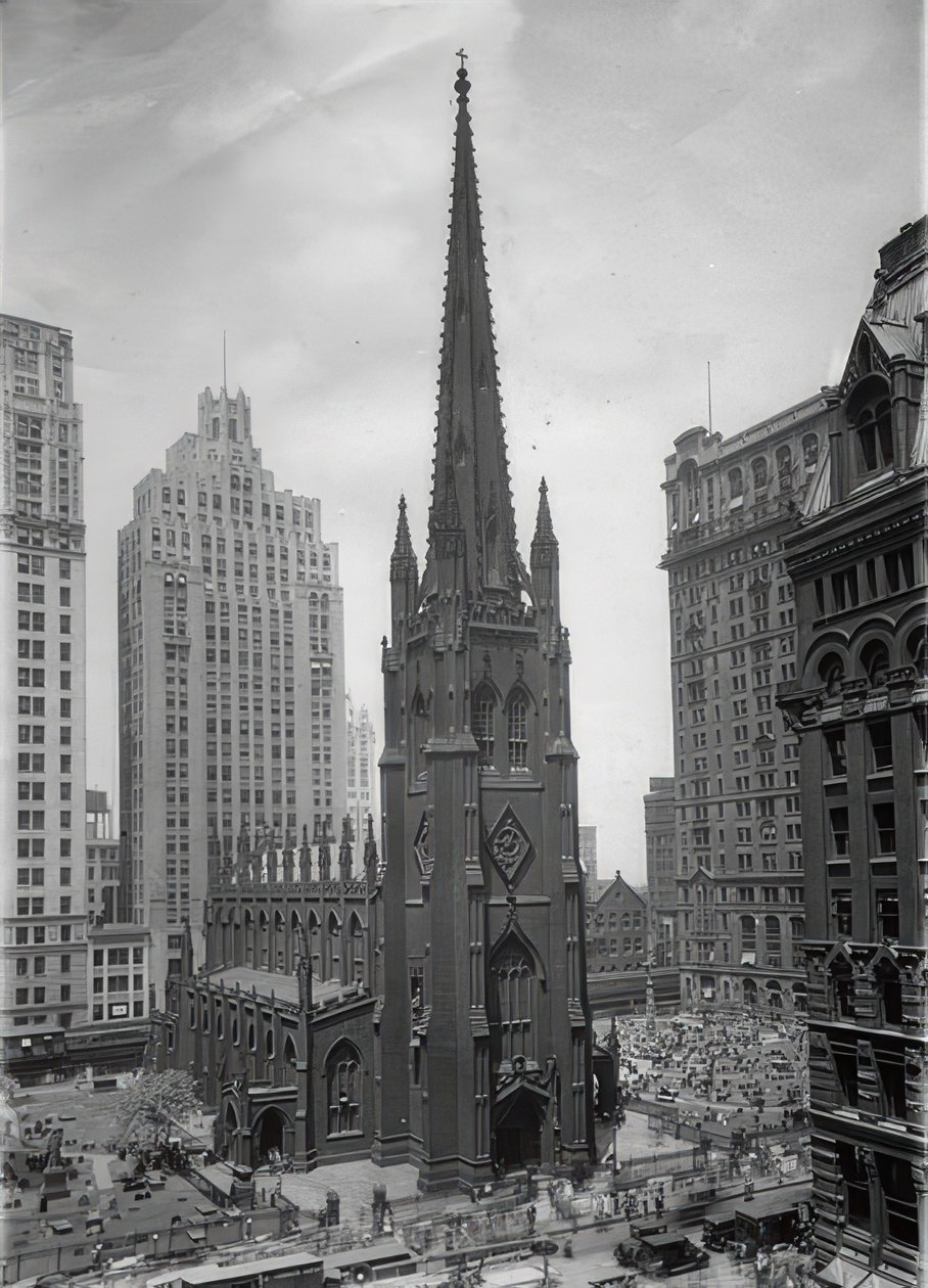 Die Trinity Church New Yorkban. 1935 alkotó: Unbekannt