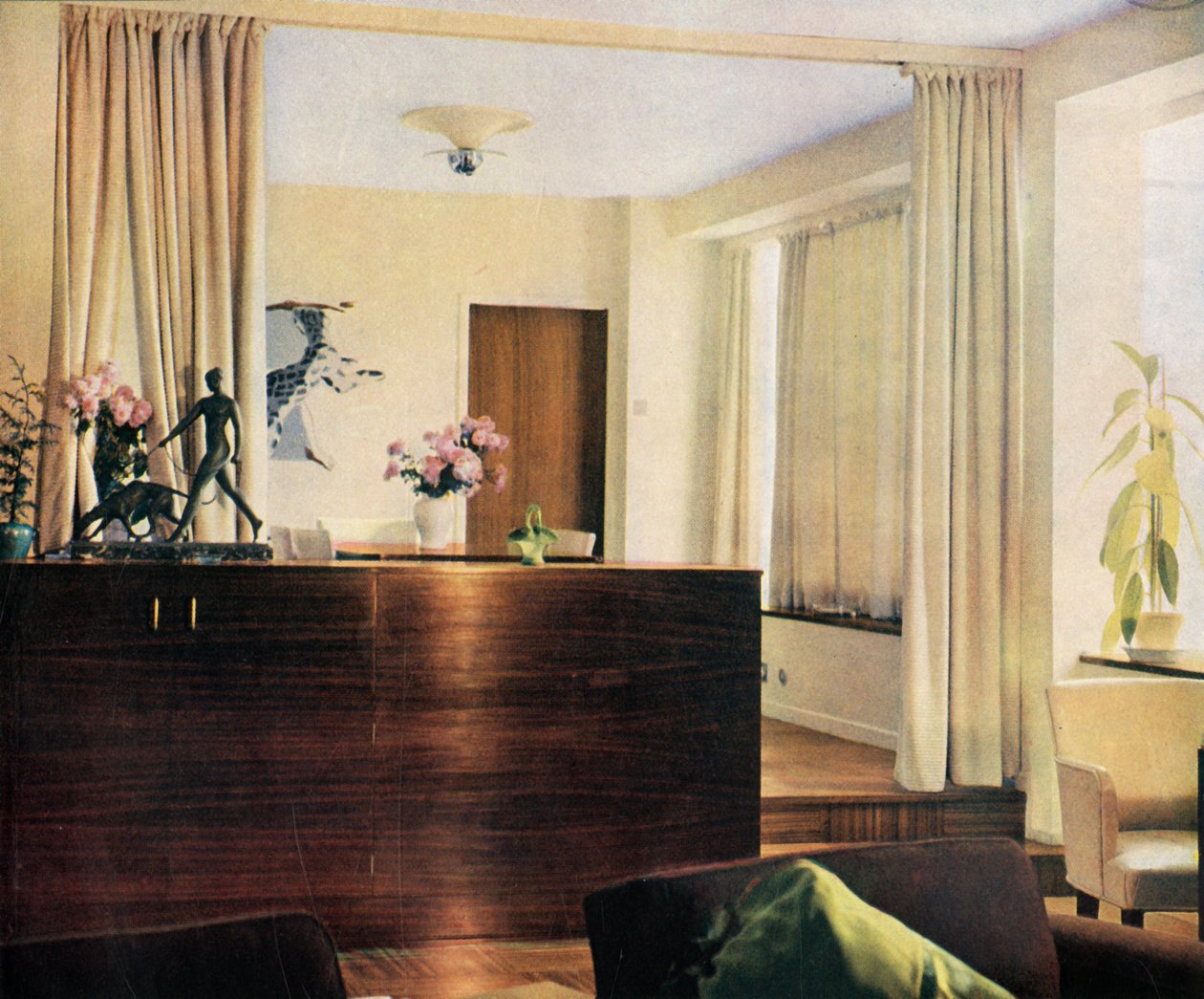 Étkezőfülke a nappaliban a Sun House-ban, Hampstead, London, 1937. alkotó: Unbekannt
