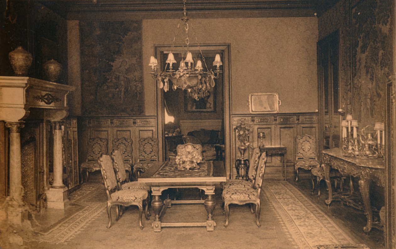 Ebédlő a kubai brüsszeli nagykövetségen, Belgiumban, 1927. alkotó: Unbekannt