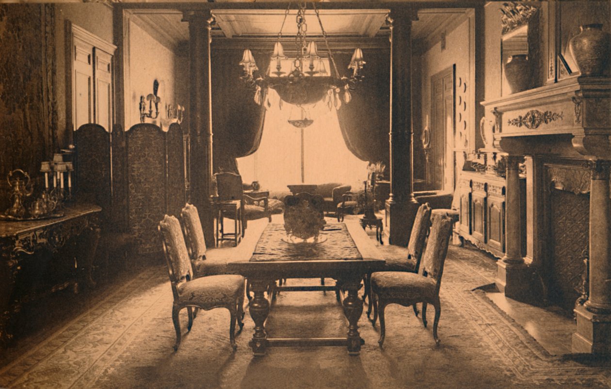 Ebédlő a kubai brüsszeli nagykövetségen, Belgiumban, 1927. alkotó: Unbekannt