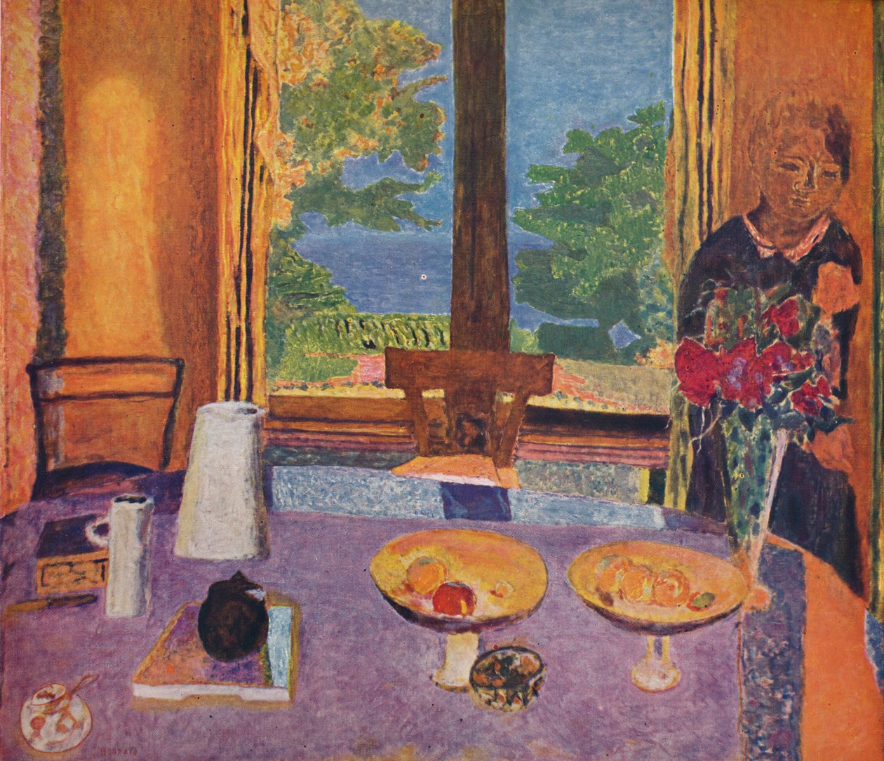 Étkező a kertben - Belső, 1937 alkotó: Unbekannt