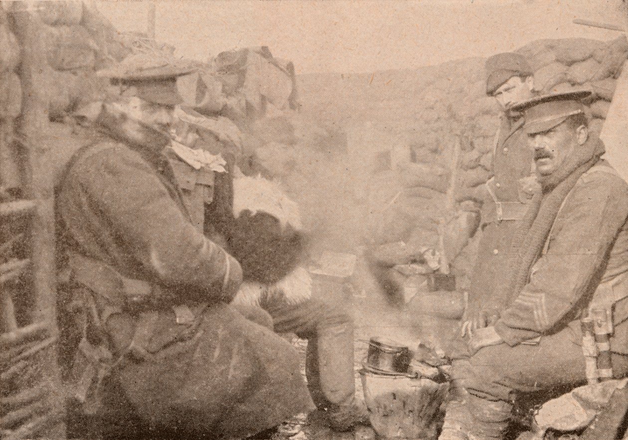 Vacsora a lövészárokban, c1915 1928 alkotó: Unbekannt