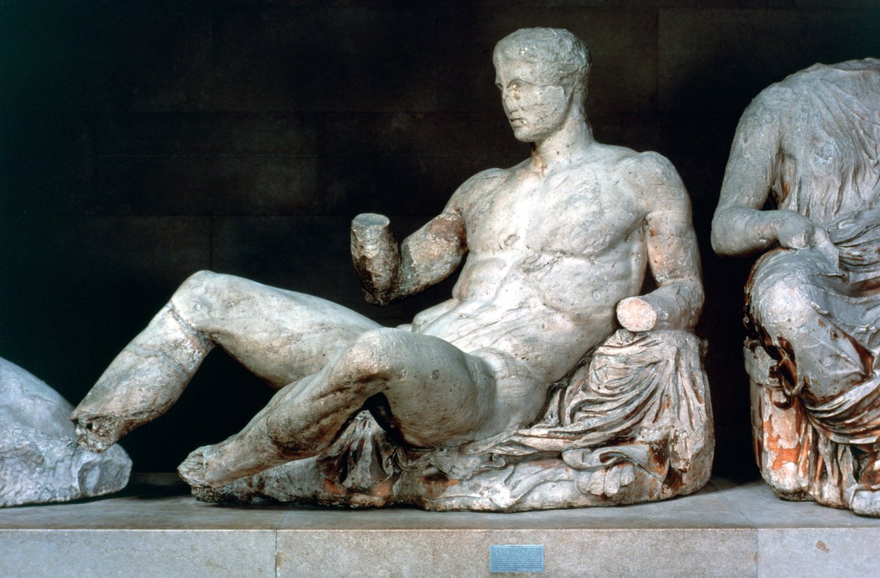 Dionüszosz, a Parthenon keleti oromfaláról, ie 447-432 alkotó: Unbekannt