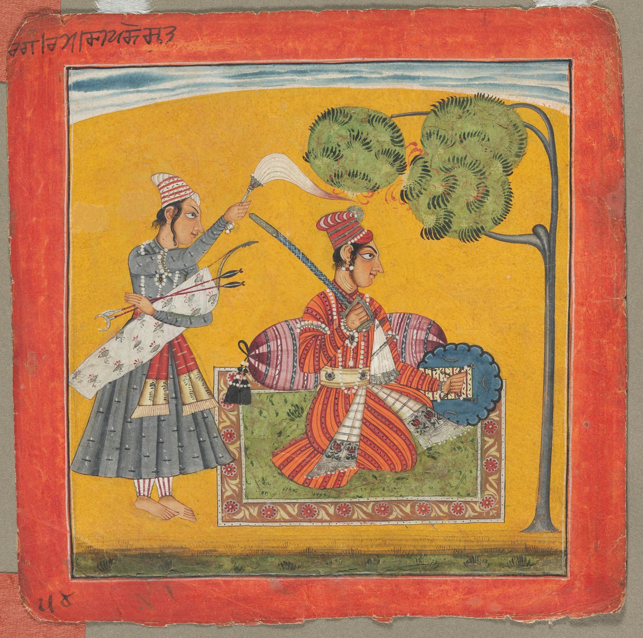 Dipak Raga, A harminchat dallam egyike Ragamala: Megszemélyesítő szerelem, c. 1690. alkotó: Unbekannt