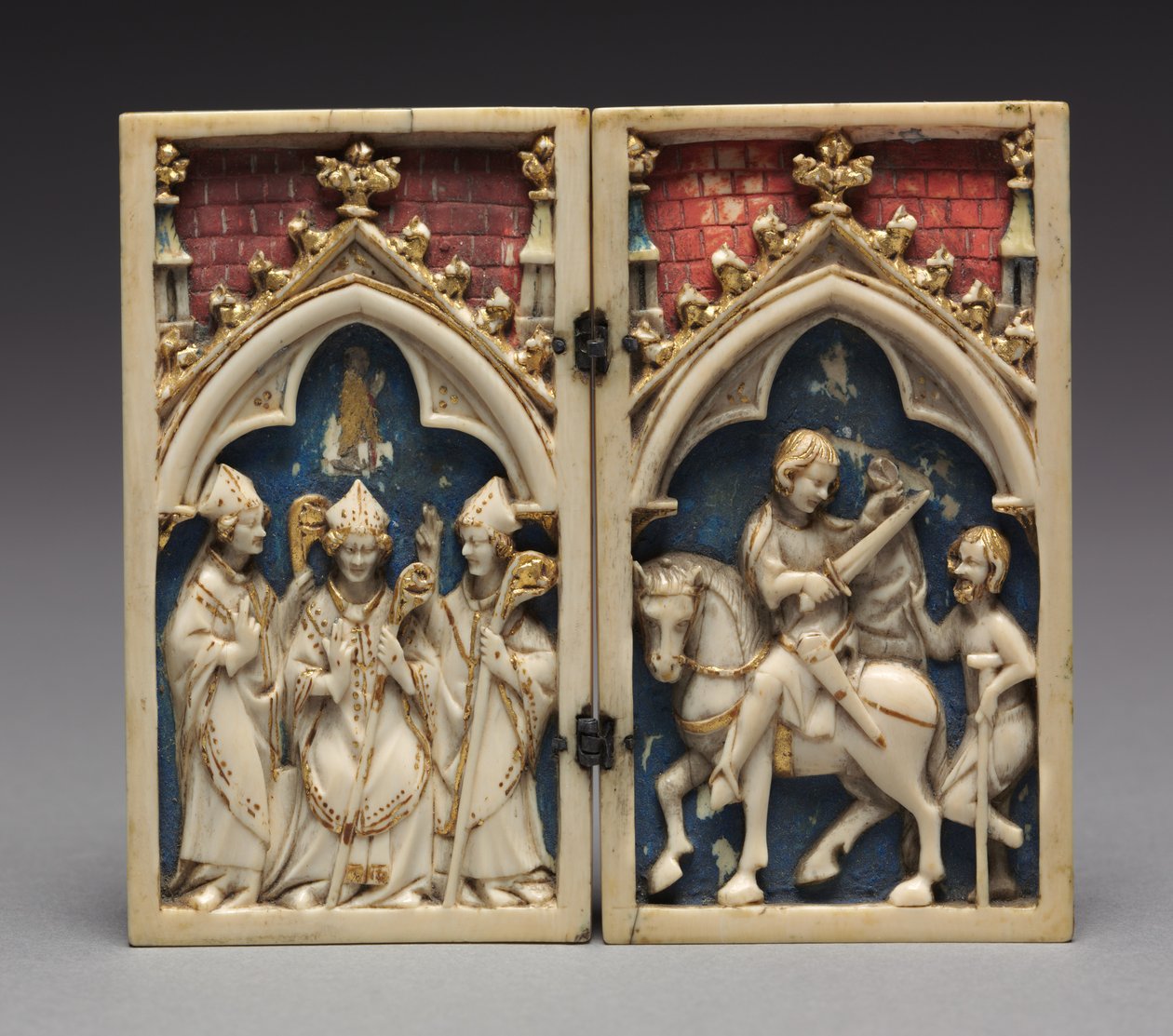 Diptichon Tours-i Szent Márton életének jeleneteivel: Szent Márton felszentelése..., 134 alkotó: Unbekannt