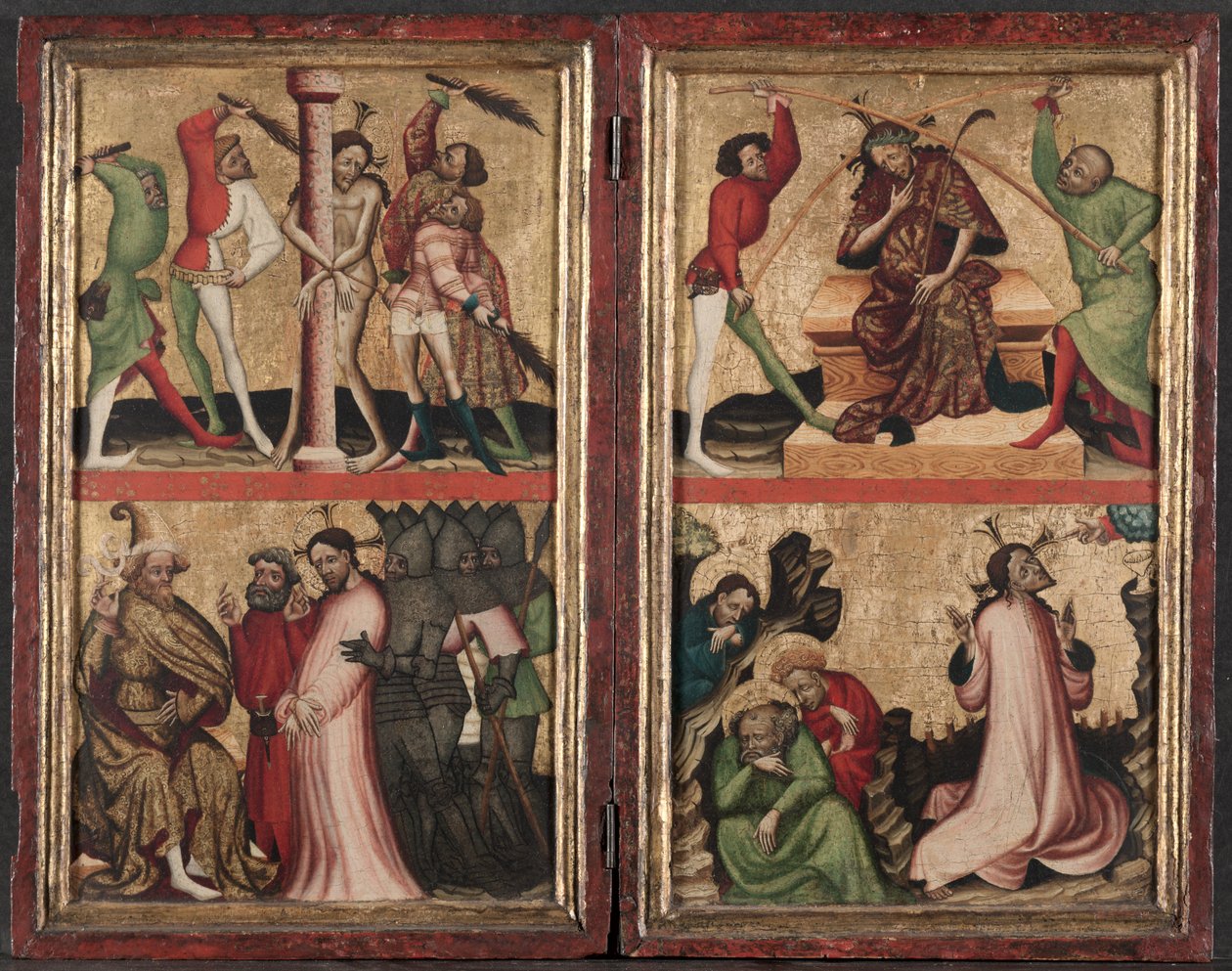 Diptichon Krisztus szenvedésével, c. 1400. alkotó: Unbekannt