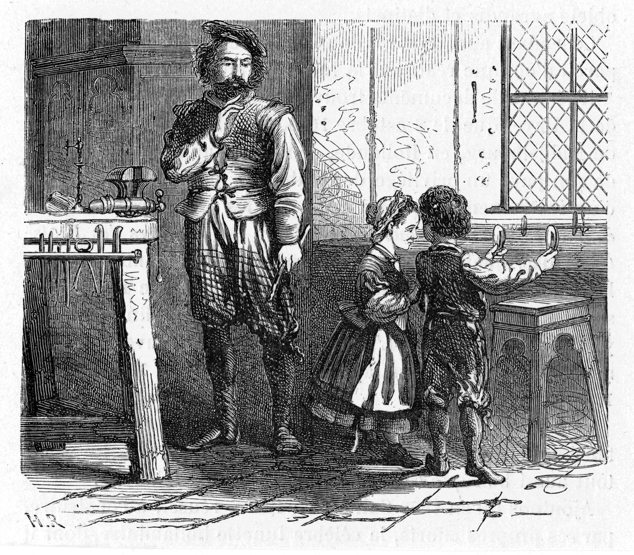 A távcső elvének felfedezése, 17. század 1863 alkotó: Unbekannt