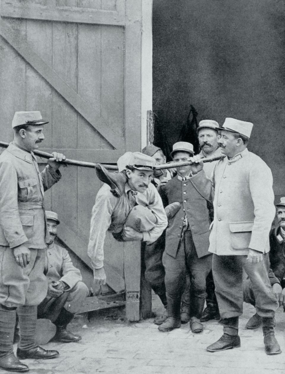 Zavaró tényezők a fronton, az emberi kígyó, Franciaország, I. világháború, 1915 alkotó: Unbekannt