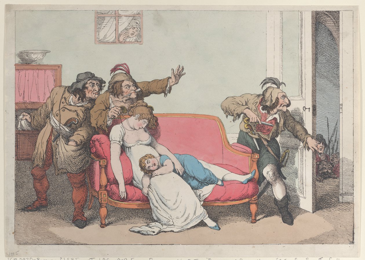 A háztartási boldogság zavarói, kb. 1815., kb. 1815. alkotó: Unbekannt