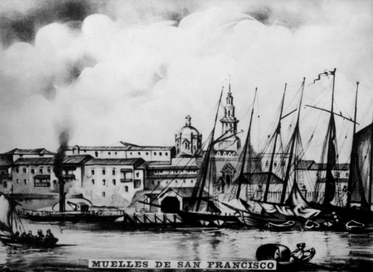 San Francisco dokkjai, 19. század, 1920-as évek alkotó: Unbekannt