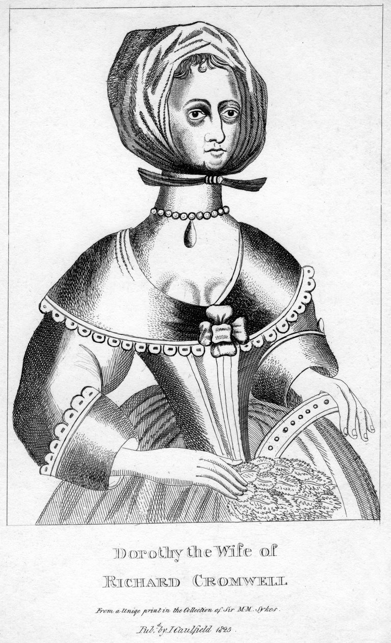 Dorothy, Richard Cromwell felesége, 17. század, 1825 alkotó: Unbekannt