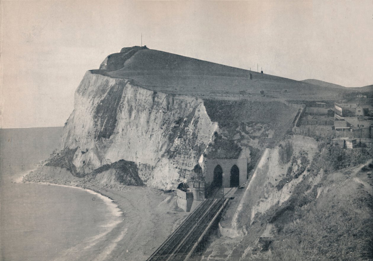 Dover – Az alagút Shakespeares Cliffben, 1895 alkotó: Unbekannt
