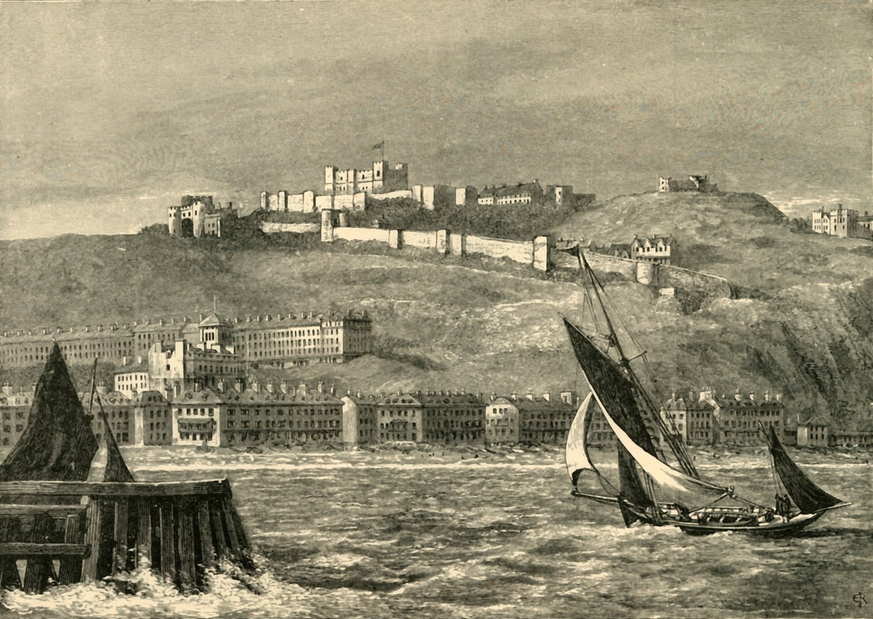 Dover, a tengerből, 1898. alkotó: Unbekannt