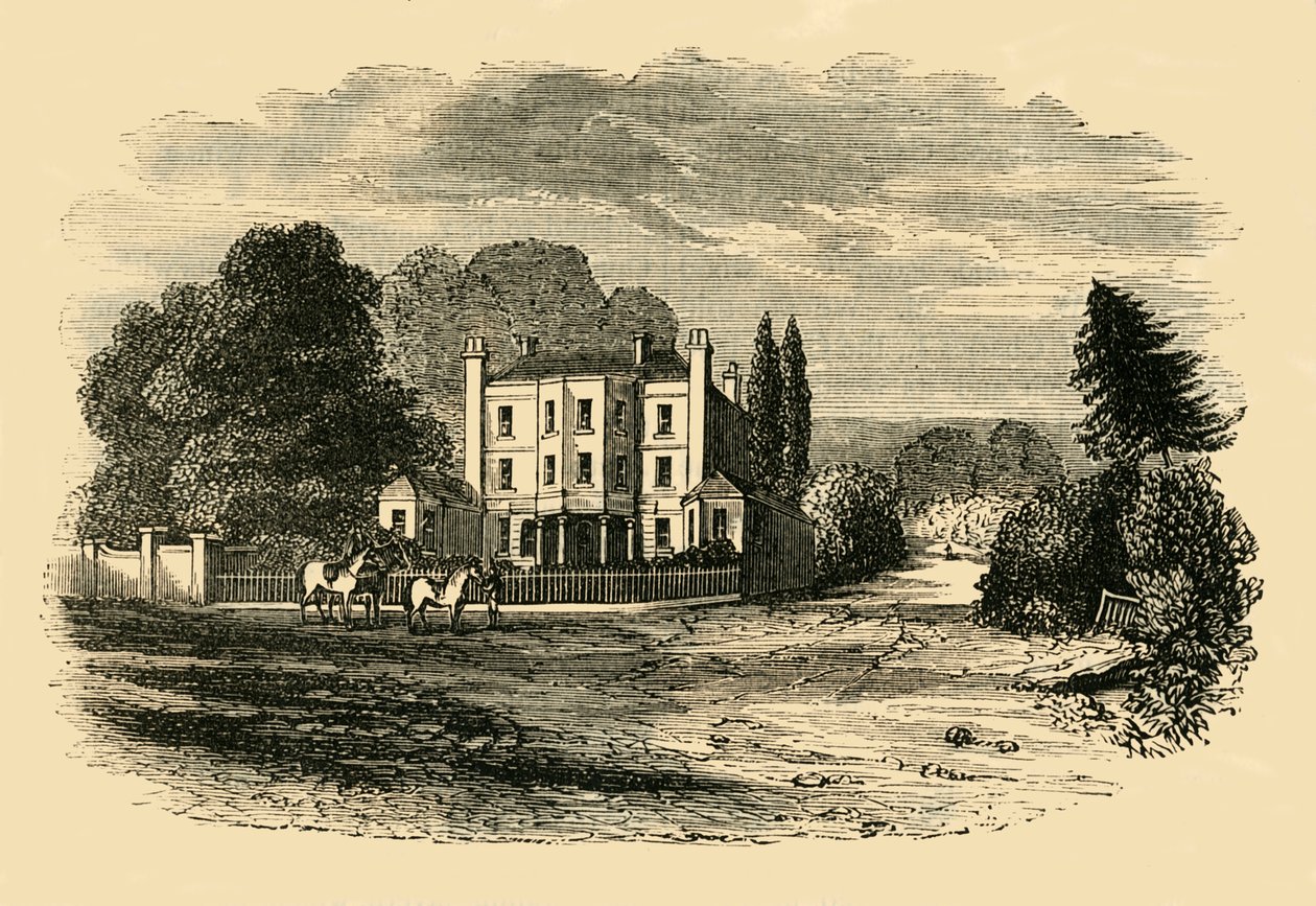 Dr. Glennies Akadémia, Dulwich Grove, 1820-ban, 1878 körül. alkotó: Unbekannt