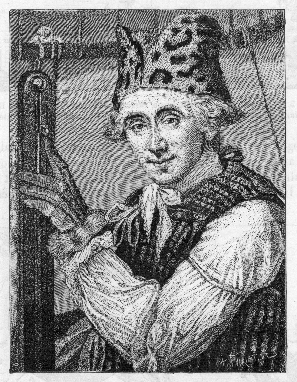 Dr. John Jeffries amerikai ballonos, 1786 alkotó: Unbekannt