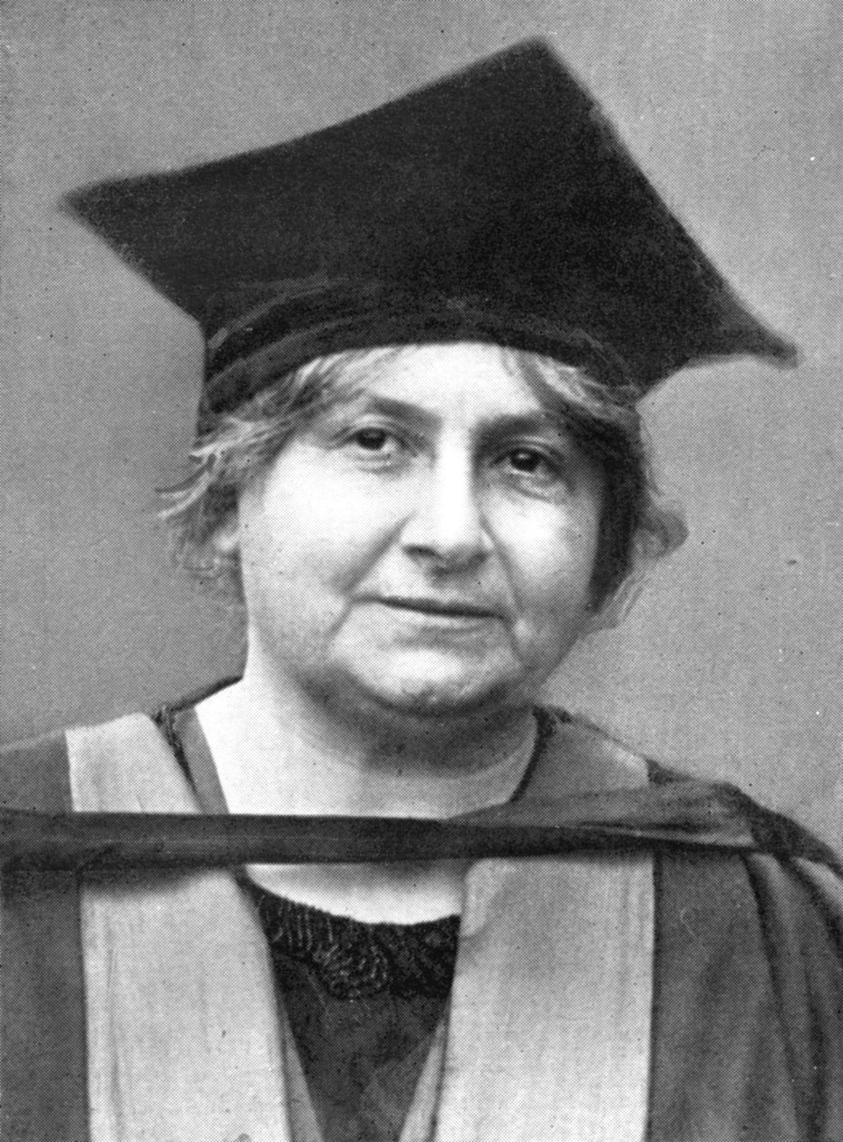Dr. Maria Montessori 1870-1952, olasz filozófus, 1926 alkotó: Unbekannt
