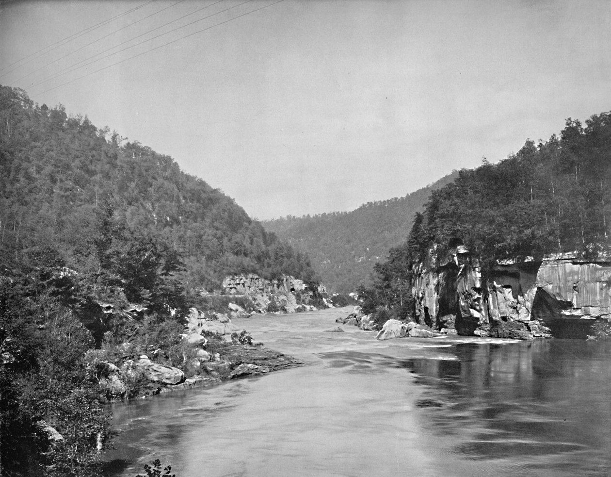 Dragon Gorge, New River, Nyugat-Virginia, 1897. alkotó: Unbekannt