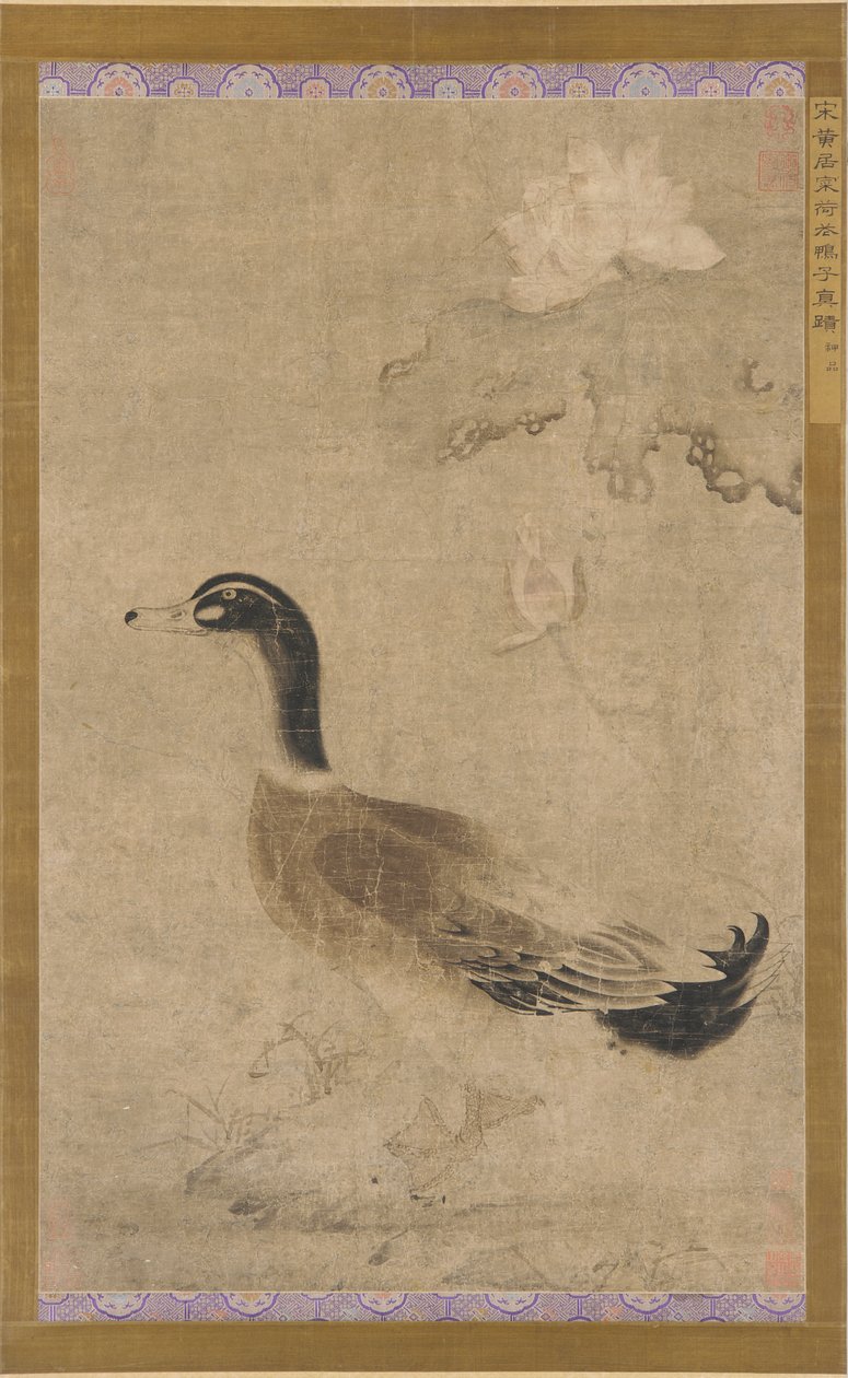 Drake és lótuszvirágok, Yuan-dinasztia, 1279-1368. alkotó: Unbekannt