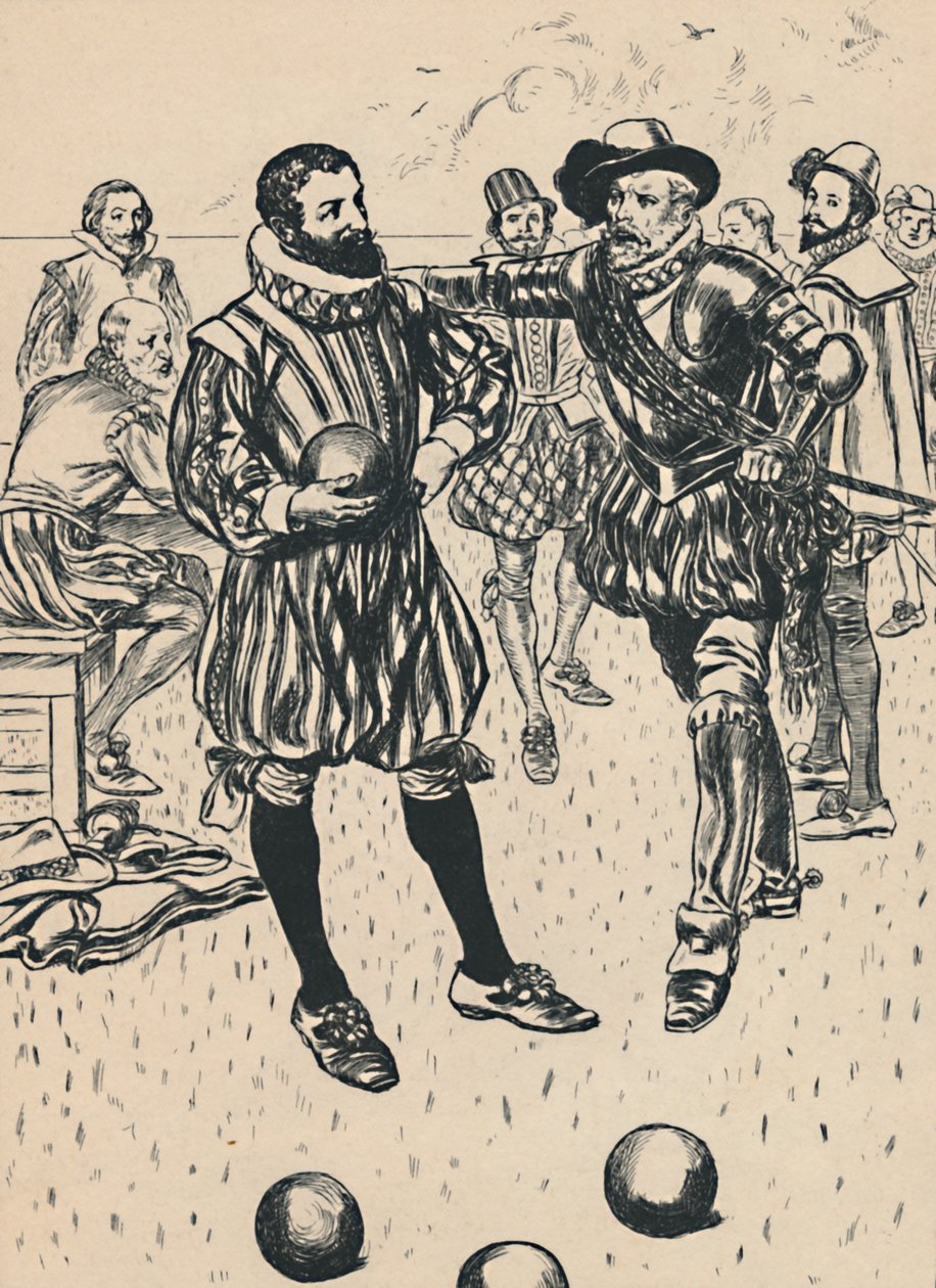 Drake-nek azt mondják, hogy az Armada közeledik, 1907 alkotó: Unbekannt
