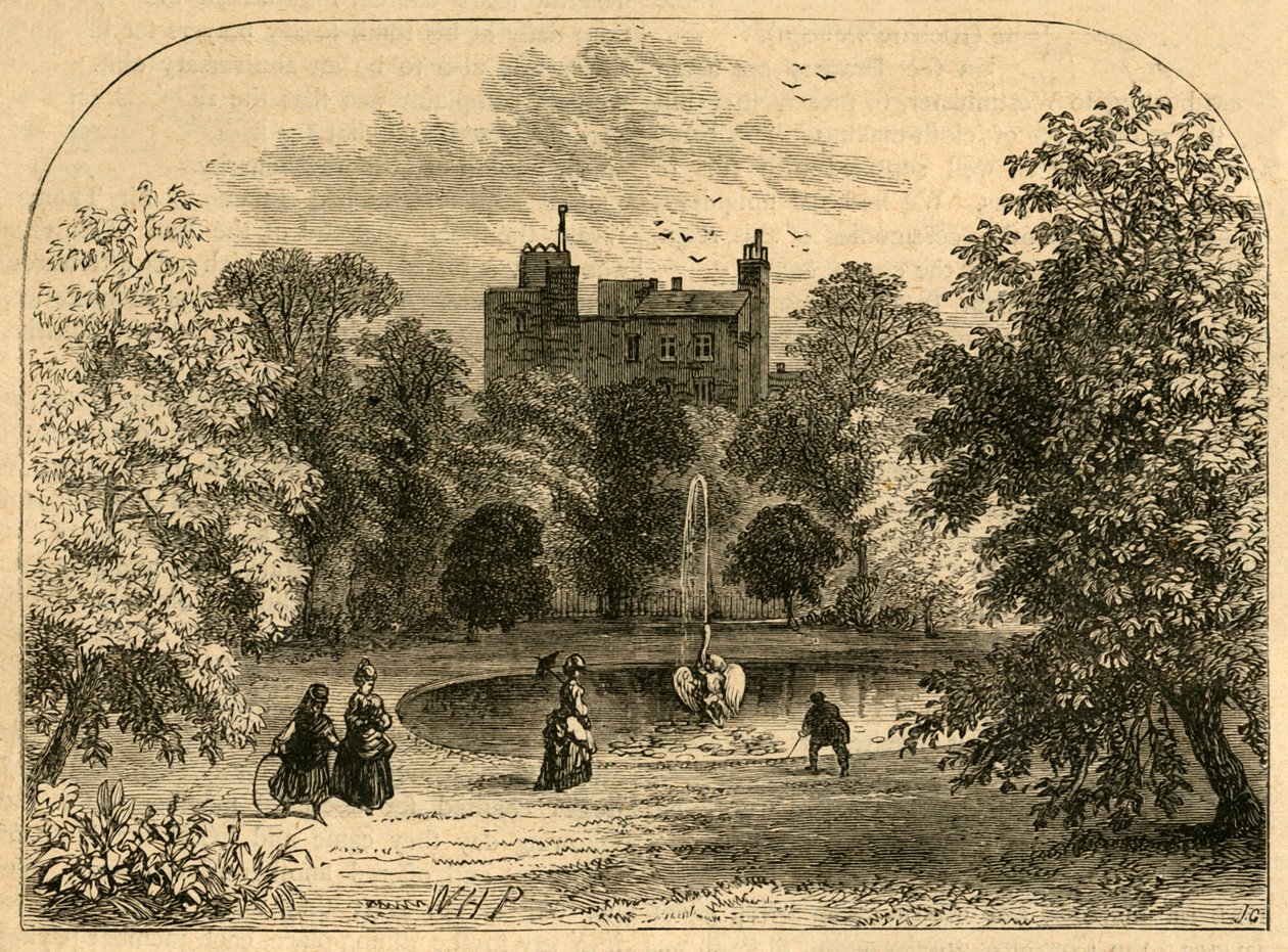 Drapers Hall Garden 1860, 1897. alkotó: Unbekannt