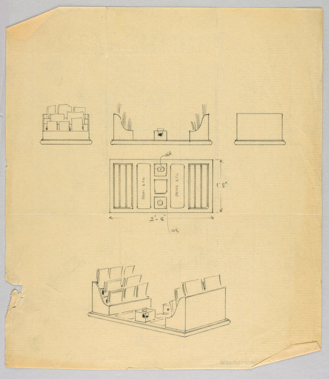 Rajz, Design for Desk Set alkotó: Unbekannt