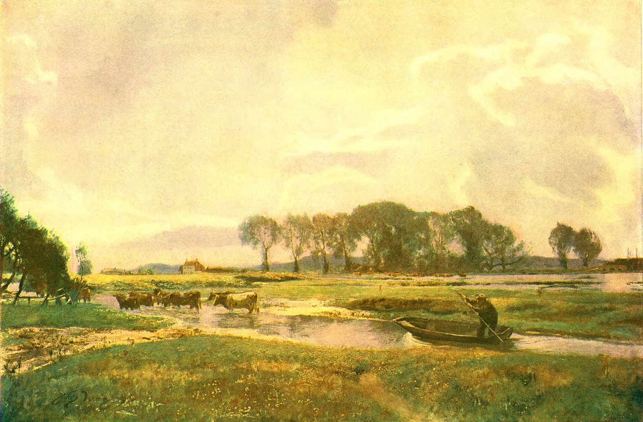 Driving The Cows, Hampshire, 1892, c1902. alkotó: Unbekannt