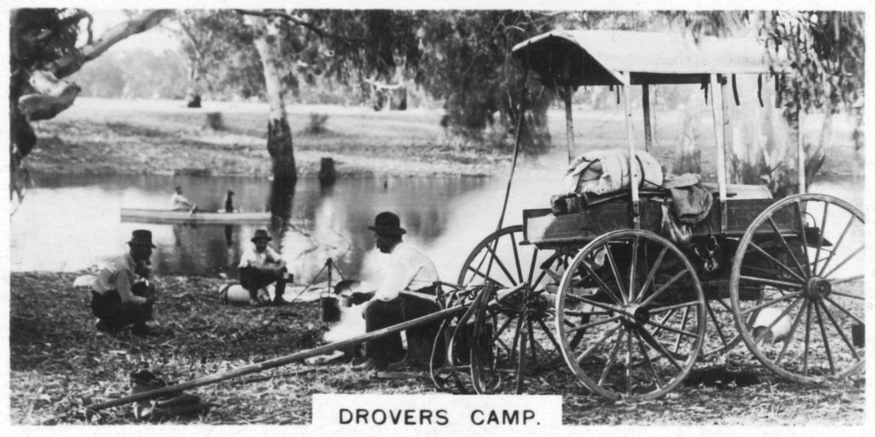 Drovers tábor, Ausztrália, 1928 alkotó: Unbekannt