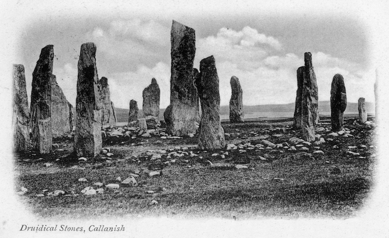 Druidical Stones, Callanish, Isle of Lewis, Western Isles, Skócia, 1902 alkotó: Unbekannt
