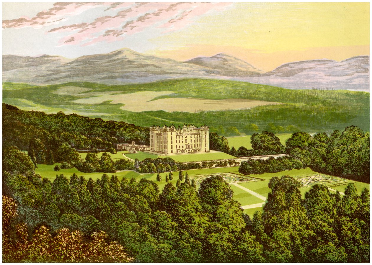 Drumlanrig kastély, Dumfriesshire, Skócia, Buccleuch herceg otthona, 1880 alkotó: Unbekannt